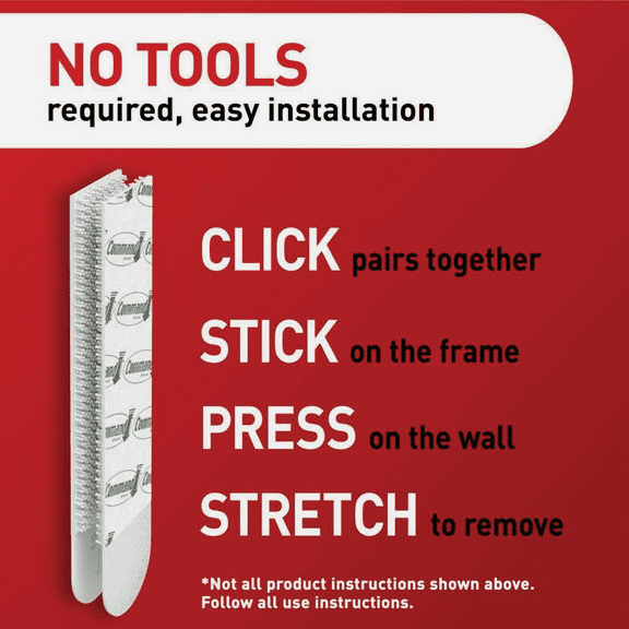 Command Picture Hanging Adhesive Strips - Pack of 4 Residential Use, Standard Application