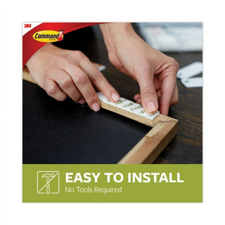 Picture Hanging Strips, Value Pack, Removable, (4) Small 0.63 x 1.81 and (8) Medium 0.75 x 2.75, White, 12 Pairs/Pack Picture Hanging Strips, Value Pack, Removable, (4) Small 0.63 x 1.81 and (8) Medium 0.75 x 2.75, White, 12 Pairs/Pack