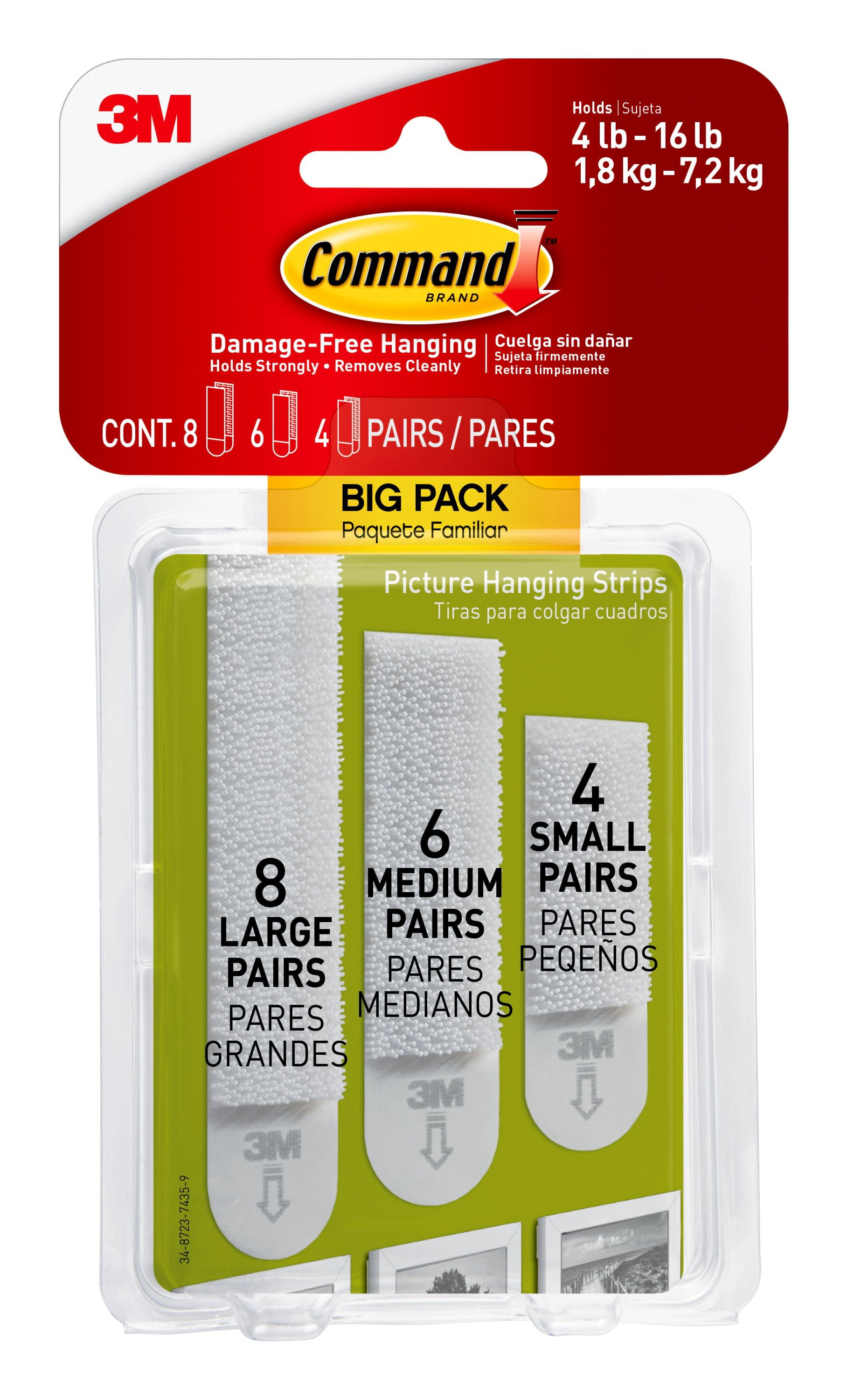 Command™ Damage-Free Hanging Assorted Refill Strips Value Pack, 16 pc -  Fry's Food Stores