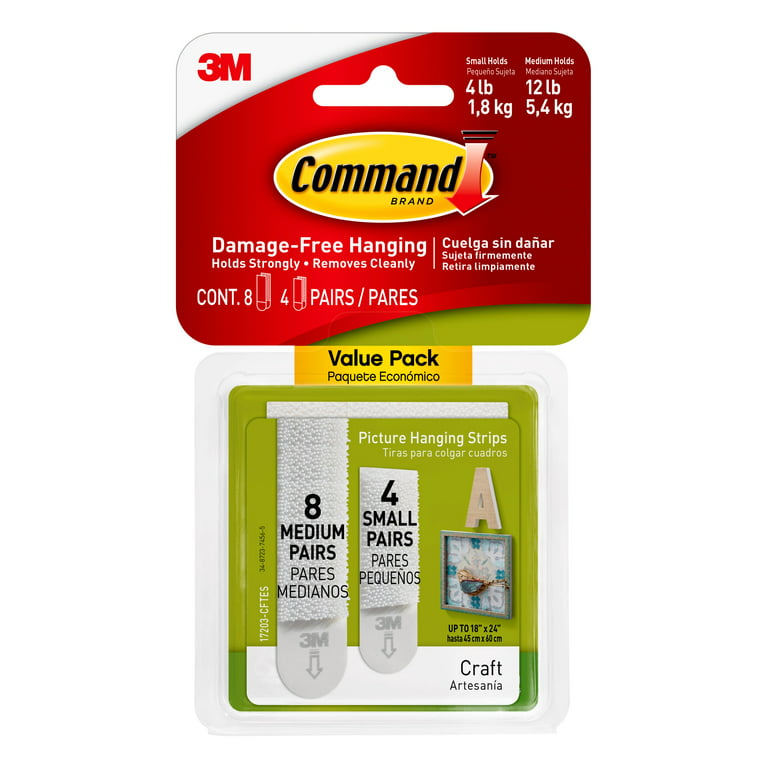 Command™ Large Picture Hanging Strips, 4ct.