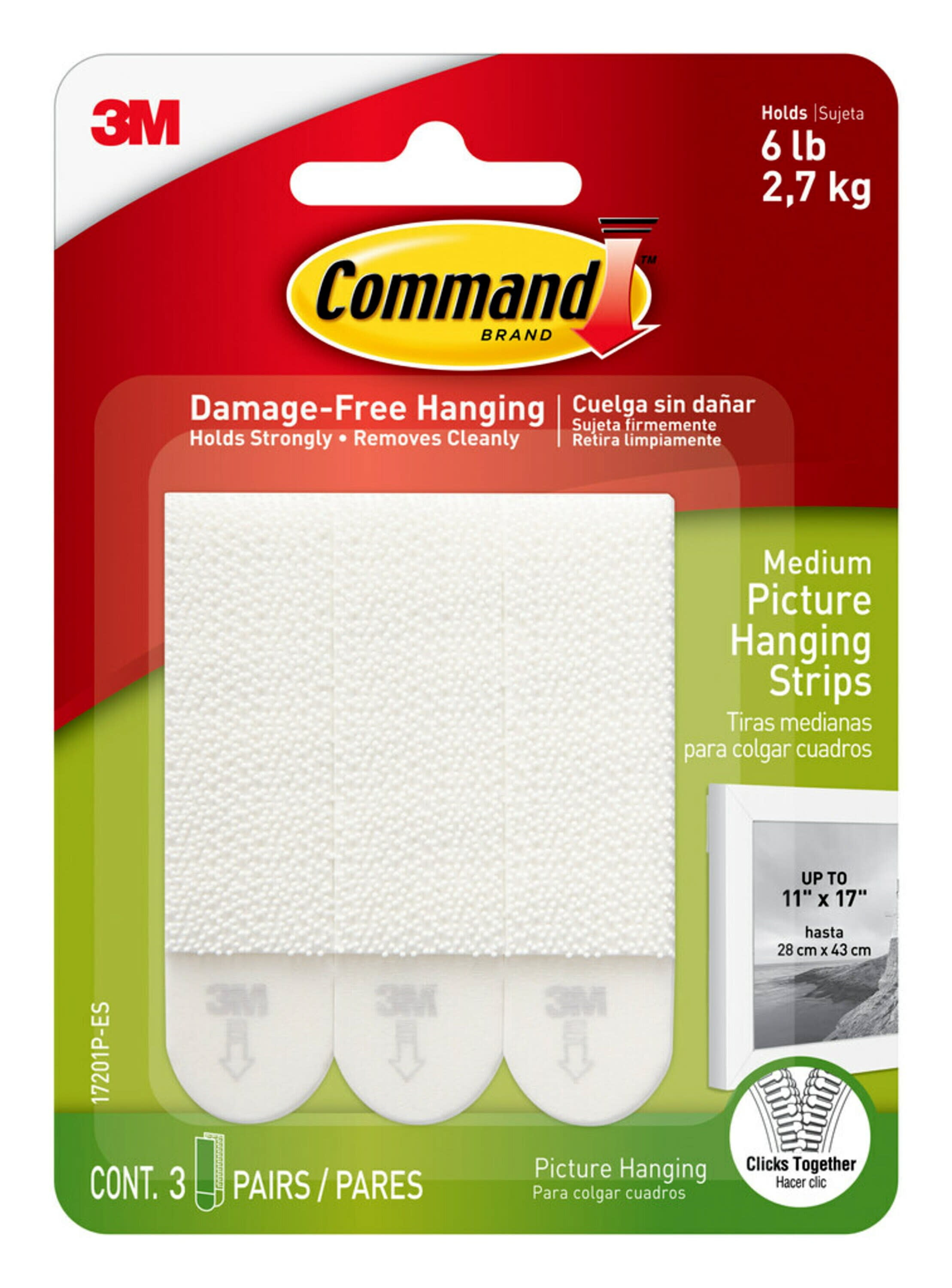 Command Large Picture Hanging Strips 27 Pairs/Pack