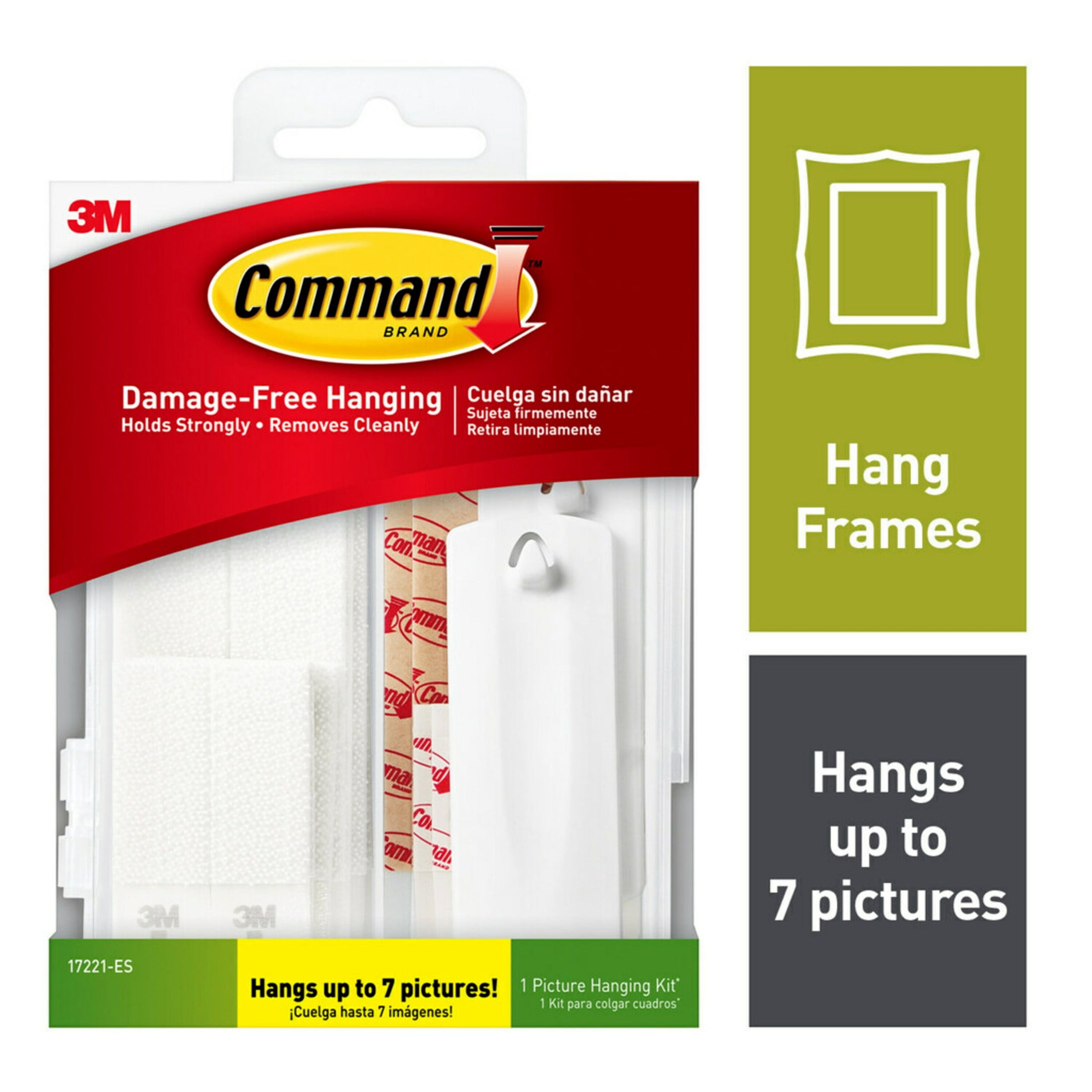 Command Picture Hanging Variety Kit, 24 pieces, Hangs up to 7 pictures