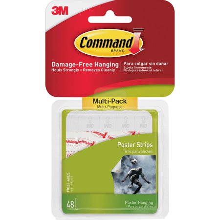 Command Poster Hanging Strips, Small 48 ea