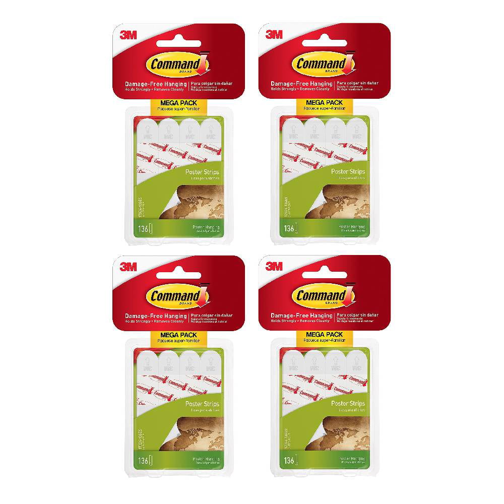 Command Command Poster Strips Mega-pack 136 Poster Strips in the Picture  Hangers department at