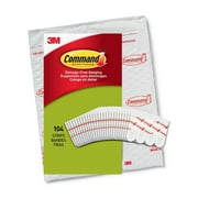 Command Poster Strips, White, Damage-Free Hanging Poster Hangers, 104 Command Strips