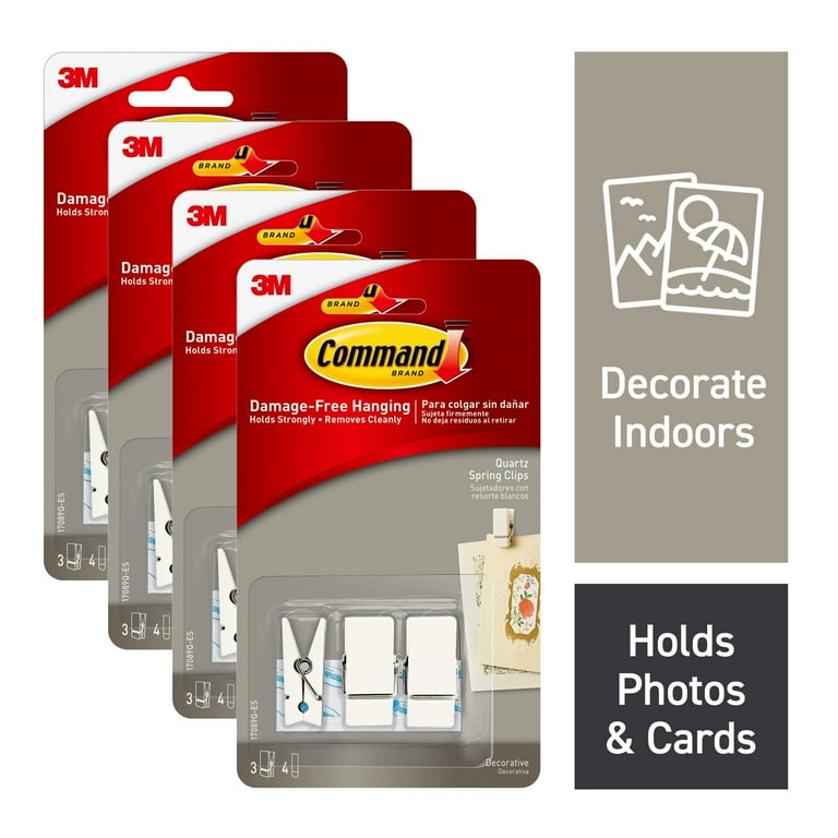 Command Terrace Hook, Quartz, 12 Hooks, 24 Strips Command Terrace Hook, Quartz, 12 Hooks, 24 Strips