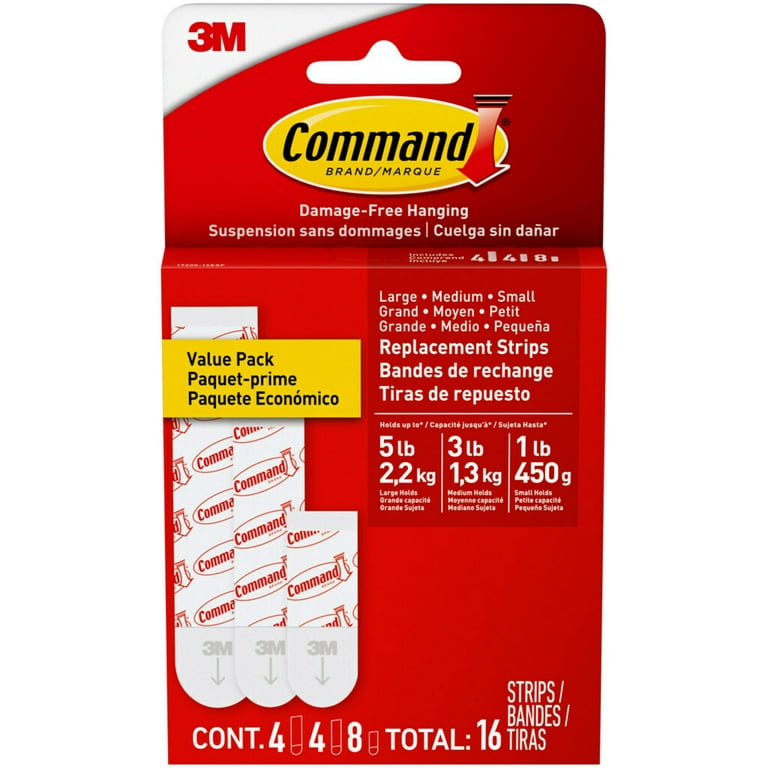 Command™ Damage-Free Hanging Assorted Refill Strips Value Pack, 16 pc -  Fry's Food Stores