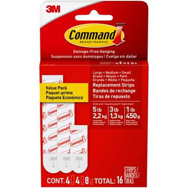 Command Crystal Knob Rack, Quartz, 1 Rack, 4 Strips/Pack - Walmart.com