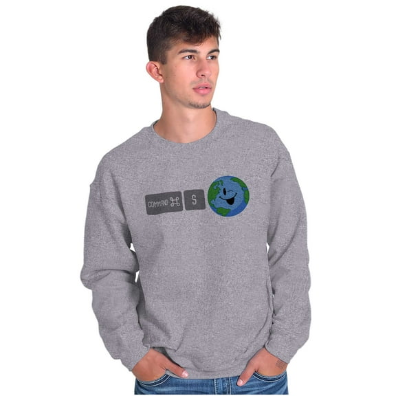 Command Save the Planet Earth Day Unisex Plus Fleece Graphic Sweatshirt Brisco Brands 5X