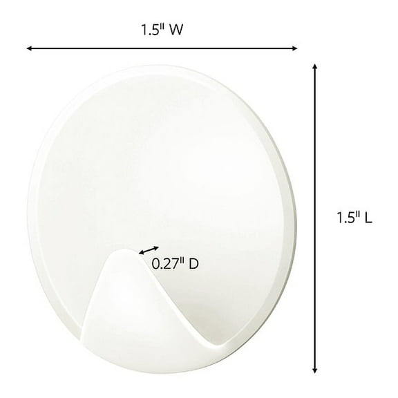 Command Single Point Hook,Adhesive Back,PK10 17850Q-10ES
