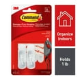 thumbnail image 1 of Command Small Hooks, White, 2 Plastic Hooks, 1 of 10