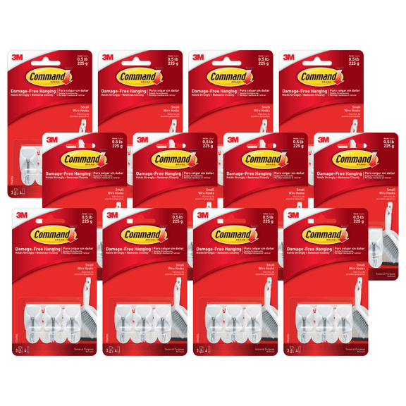 Command Small Wire Hooks [Removable]: (White) [36-pack] 17067ES