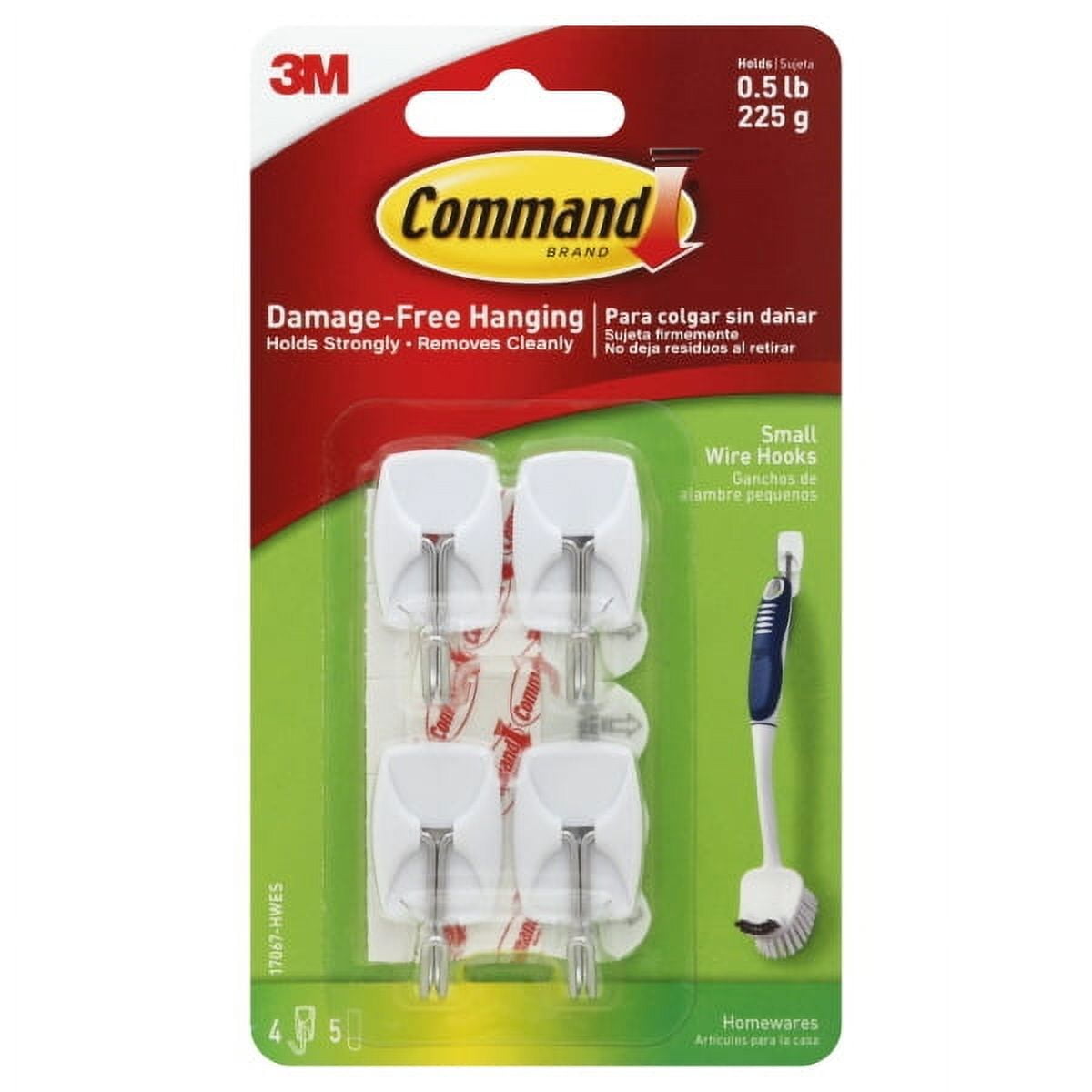3M Command Cord Cable Bundlers Organizer Damage Free Adhesive Hook 3 Packs,  White 