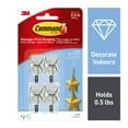 thumbnail image 1 of Command Small Wire Toggle Hooks, Clear, Damage Free Decorating, Four Hooks, 1 of 13