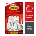 thumbnail image 1 of Command Small Wire Toggle Hooks, White, Damage Free Organizing, 9 Hooks and 12 Strips, 1 of 10