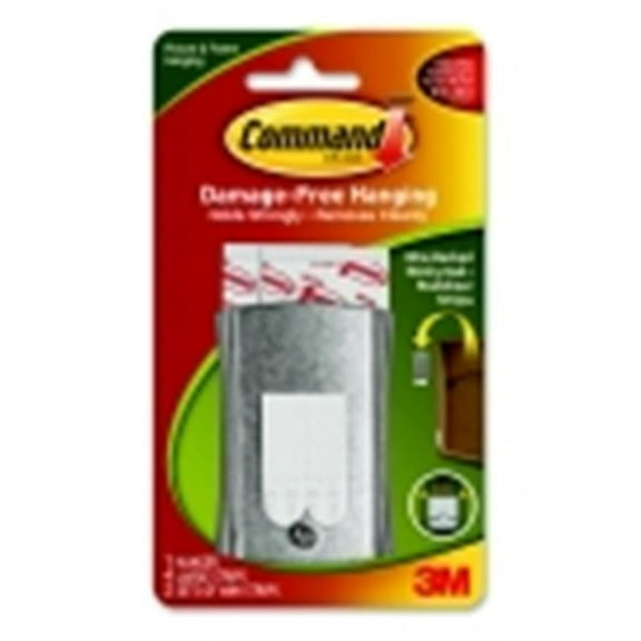 Command Sticky Nail Wire Backed Hanger With Adhesive - Metal - White