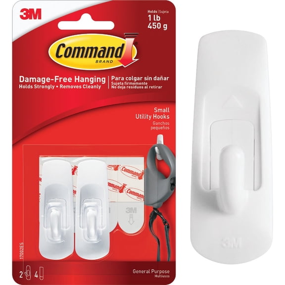 Command Strips 17002 Small Hooks with Command Adhesive