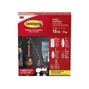 Command Labor Day Decorations Kit, Variety Pack, Holds 15 lbs, Picture Hangers, Outdoor, Designer, and Wire Hooks, 31 Pieces