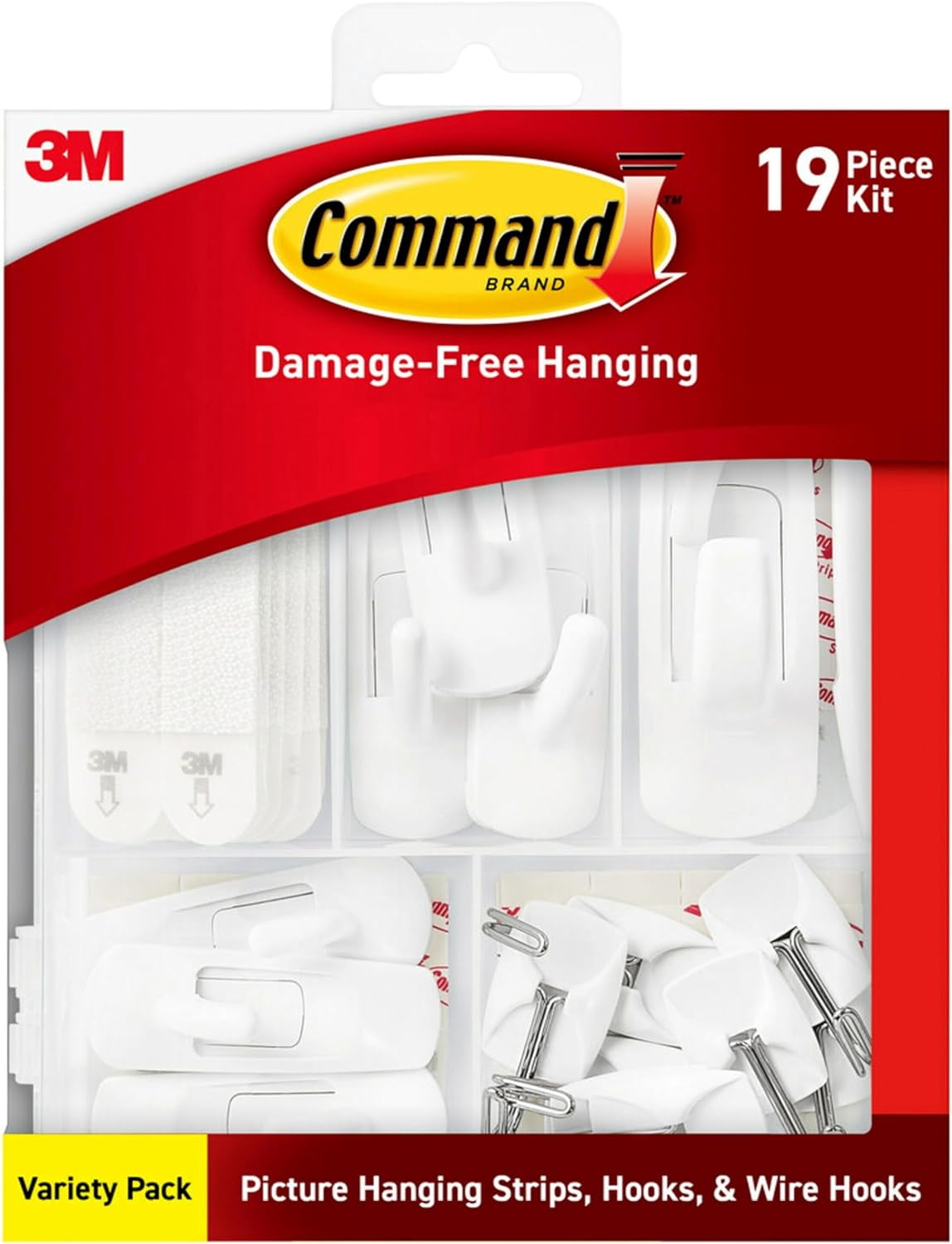 Command Variety Pack, Picture Hanging Strips, Wire Hooks and Utility