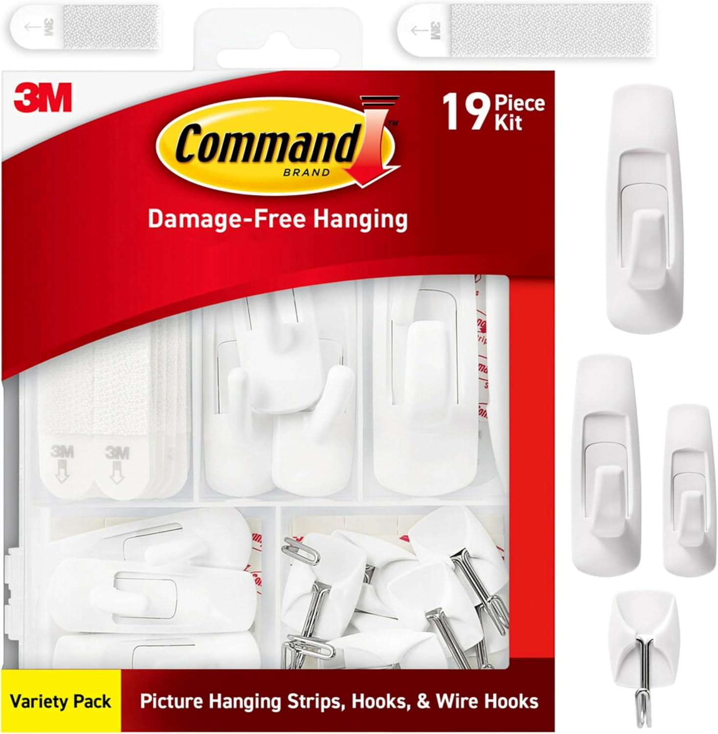 Command Variety Pack, Picture Hanging Strips, Wire Hooks and Utility