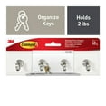 thumbnail image 1 of Command Quartz Key Rail with 4 Hooks & 6 Strips per Pack - Damage-Free Wall Organizer, 1 of 11