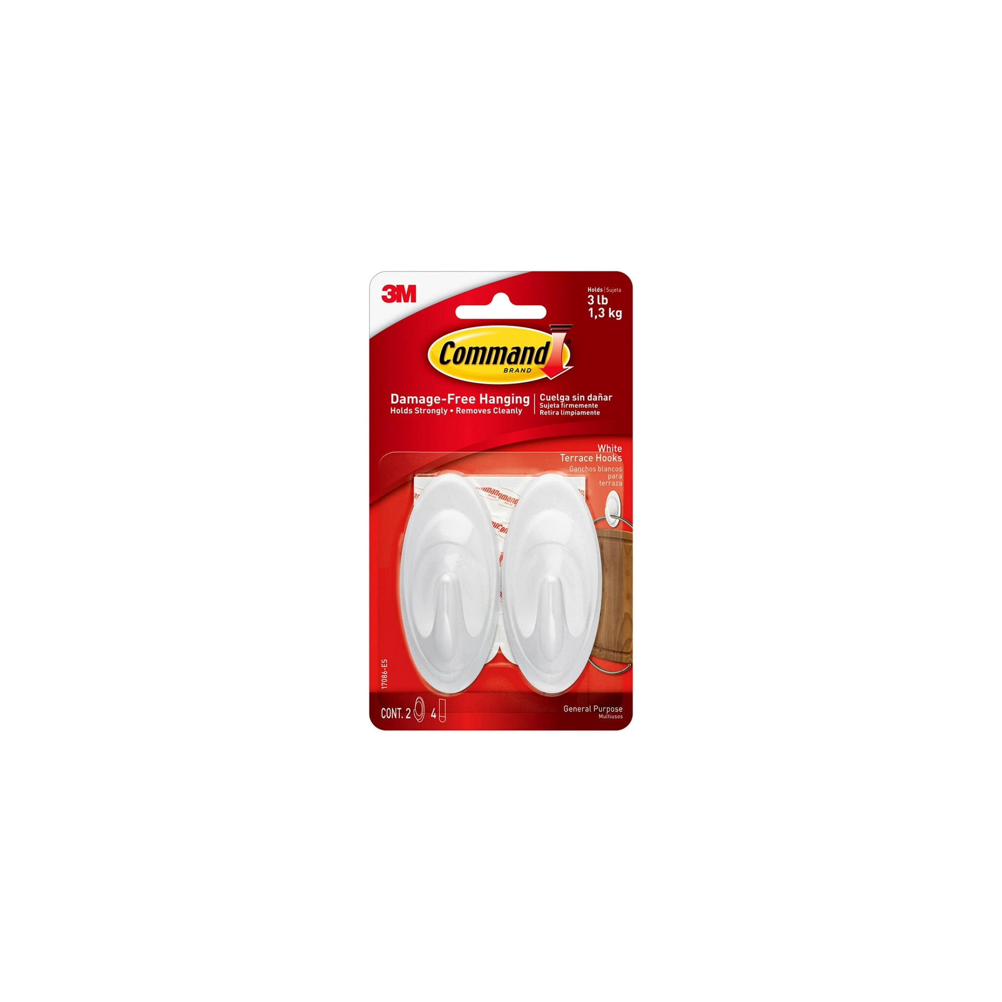 Command White Terrace Hook (Pack of 5)