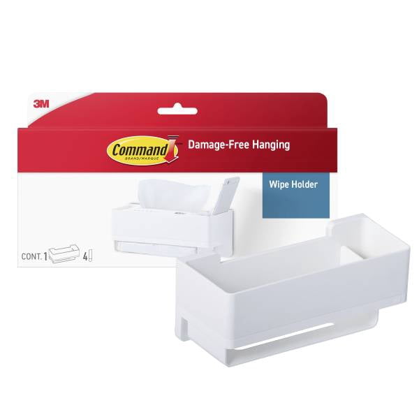 Command™ Wipe Holder, 1 holder, 4 Large Strips