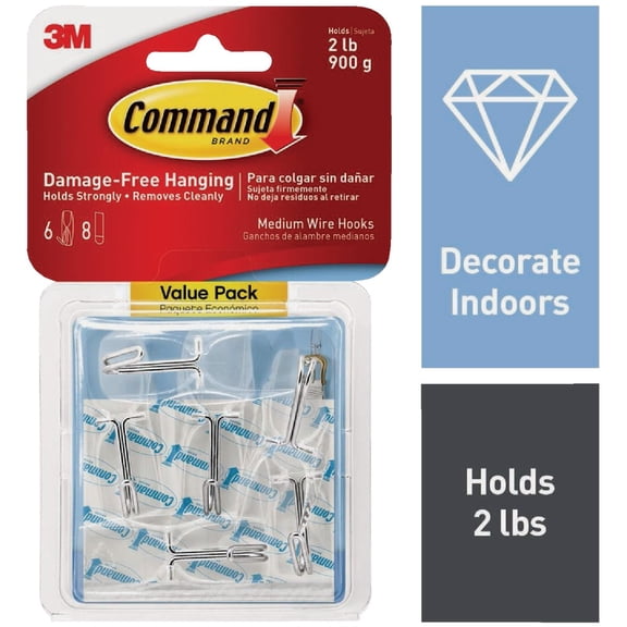 Command Wire Adhesive Hook - Single Pack