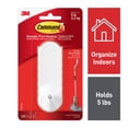 thumbnail image 1 of Command Wire Hook, White, Large, 1 Hook, 2 Strips/Pack, 1 of 11