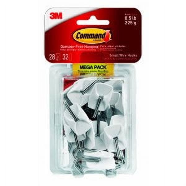 Command Wire Hooks, Small, 28-Pk. 1 Pack 
