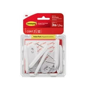 Command Wire Hooks Value Pack, Medium, White, 7 Wall Hooks