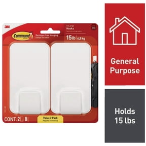Command X-Large Adhesive Hook - Pack of 4