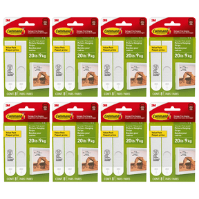 Command X-Large Picture Hanging Strips: 8 pairs (White) [8-pack] 17217-8EF