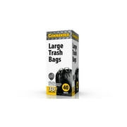 Commander 30 Gallon 0.9 MIL Black Large Trash Bags - 30" x 33" - Pack of 40 - For Home, Kitchen, & Outdoors