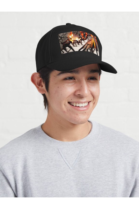 Commander Baseball Cap, Leadership Rank Statement Graphic Design, Classic Everyday Hat