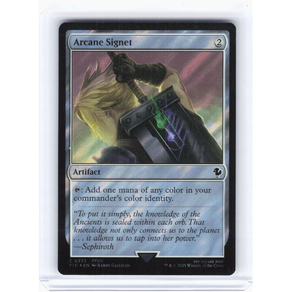 Magic The Gathering 2025 Commander Final Fantasy Arcane Signet Surge Foil #333 Foil Common Trading Card