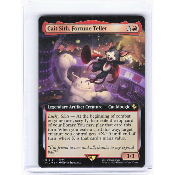 Commander: FINAL FANTASY Cait Sith, Fortune Teller (Extended Art) Foil Rare #151