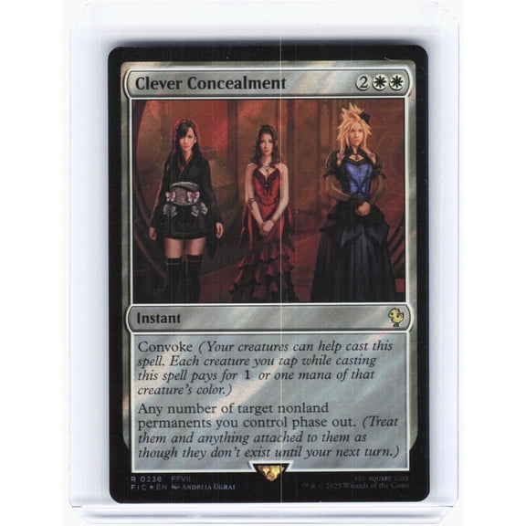 2023 Magic The Gathering Commander Final Fantasy Clever Concealment Surge Foil #236 Rare Foil Trading Card