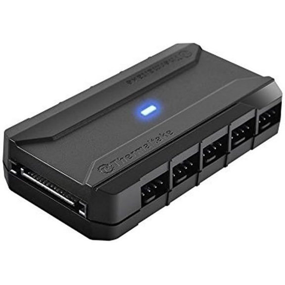 Commander FP SATA Powered 10 Port 4-Pin PWM Fan Hub AC-023-AN1NAN-A1, 3.2 x 1.7 0.7 inches