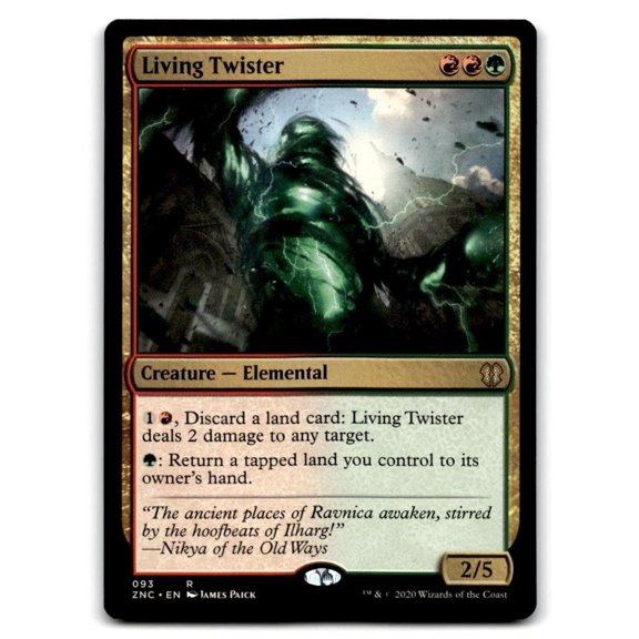 Commander Legends Zendikar Rising Living Twister Rare #93 Trading Card