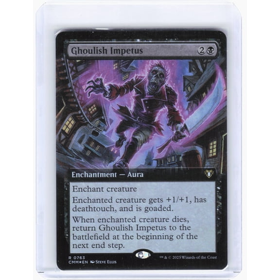 Commander Masters Ghoulish Impetus Foil Rare Extended Art #0763