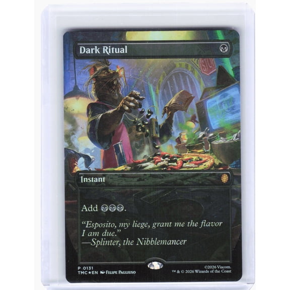 Commander: Teenage Mutant Ninja Turtles Dark Ritual (Borderless) Foil Promo #131