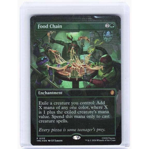 2024 Wizards of the Coast Commander Teenage Mutant Ninja Turtles Food Chain Promo #133 Foil Trading Card