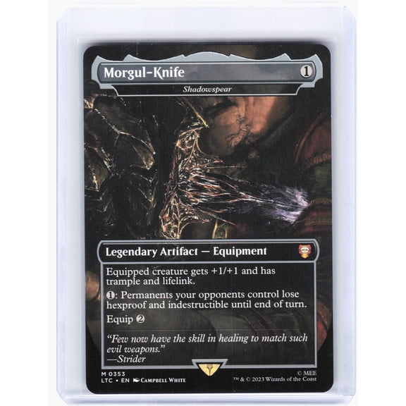 Commander: The Lord of the Rings: Tales of Middle-earth (LTC) Morgul-Knife - Shadowspear Nonfoil Mythic #0353