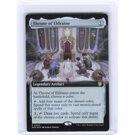 Commander: Wilds of Eldraine Throne of Eldraine (Extended Art) Foil Rare #40