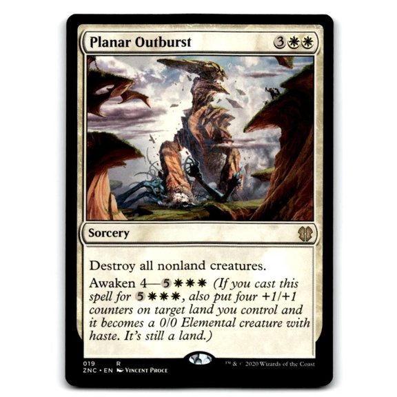 Commander: Zendikar Rising #19 Planar Outburst Regular Rare English Trading Card