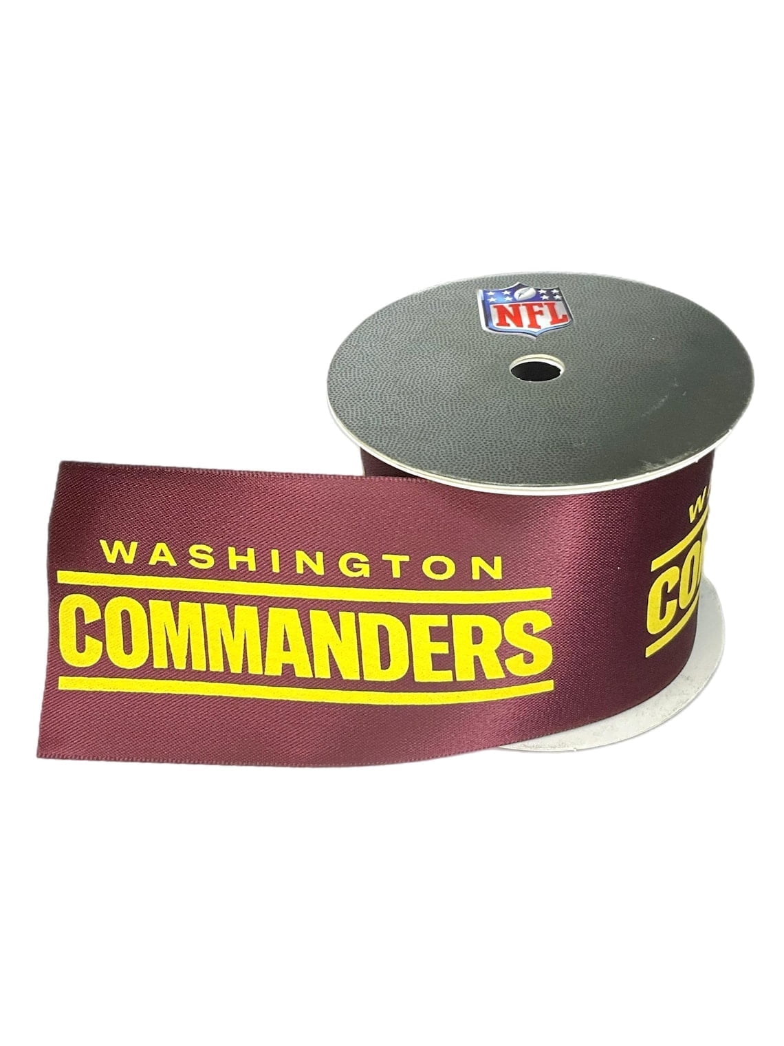 Commanders Printed Ribbon 2 1/4"-Inch Width, 15 Foot Spool - USA Licensed Bows
