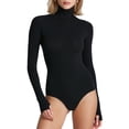 thumbnail image 1 of Commando Ballet Long Turtleneck Bodysuit with Thumbholes KT065, 1 of 2