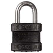 Commando Lock 5/16in. Diameter Shackle Blackout Military-Grade 2 Bumper Padlock