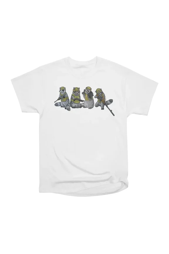 Commando Squad Raccoons T-Shirt Tee Gift For Him Merch For Her Apparel For Friend